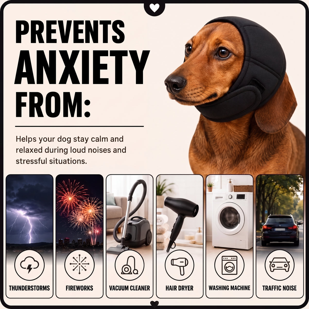 Paw Society™ Dog Anxiety Noise Protection Ear Muffs